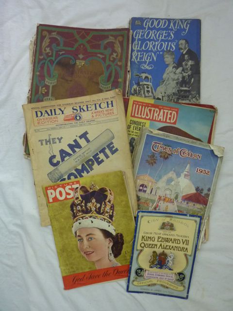 A collection of Picture Post, Daily Sketches, Illustrated London News, mainly royal related