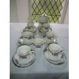 A collection of Royal Doulton Autumns Glory pattern tea wares LS1086 comprising teapot, milk jug,