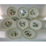 A set of eight limited edition plates from the Edward Marshall Boehm Humming Bird Collection, with