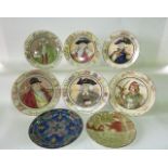 A set of six Royal Doulton Series ware plates - The Mayor D6283, The Falconer D6279, The Hunting Man