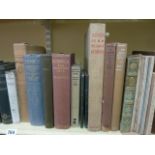 A large collection of books relating to Italy including Italy and the Italians by Mrs Trollope,