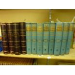 The Strand Magazine, random volumes, four leather bound volumes 11, 12, 18 and 19 and eight cloth