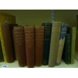 A large collection of books relating to the Alps, mainly early to 20th century publications