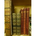 Manchester Old and New  (3  volumes), The Earl of Beaconsfield and His Times, (2 volumes), leather