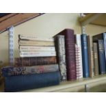 A mixed collection of books including The Victorian City, two volumes by Rutledge & Paul, Wild