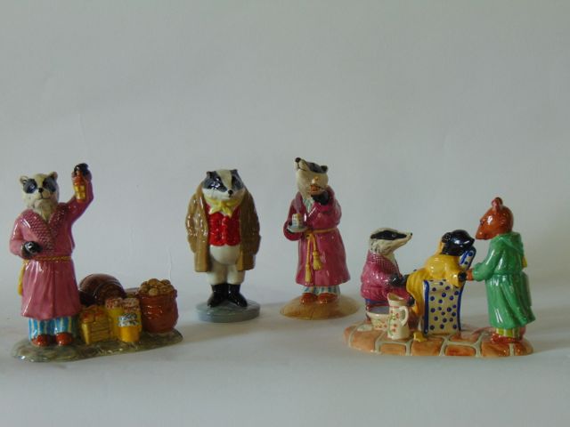 A collection of three Royal Doulton figures from the Wind in the Willows Series - As Good As New!