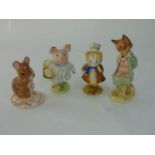 A collection of four Beswick Beatrix Potter figures comprising Little Pig Robinson and Foxy