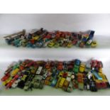 A large collection of varied vintage die cast and other model vehicles to include examples by Corgi,