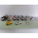 A selection of die cast model vehicles, mostly relating to the emergency services to include three