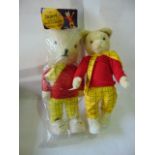 A boxed Merrythought Rupert the Bear toy, 49 cm tall approx together with a Pedigree Rupert the Bear