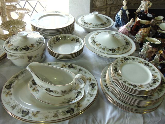 A quantity of Royal Doulton Larchmont pattern dinner wares number TC1019 comprising a pair of - Image 2 of 2