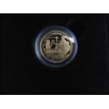 A Tristan da Cunha Diamond Jubilee 22ct Gold Proof Sovereign, 2012, Britannia standing proudly at