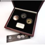 A Diamond Jubilee Gold Trilogy Collection, 2011, Accession in 9ct Rose Gold, Coronation in 9ct White