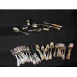 A quantity of electroplated Kings Pattern  cutlery to include eleven dinner forks, twelve side