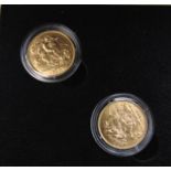 A 22ct Gold King Edward VII Half Sovereign and a 22ct Gold King George V Half Sovereign, 1910 &