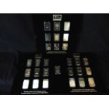 The Host Cities of The Olympic Games, Twenty-Eight Commemorative Ingots, contained in fitted display