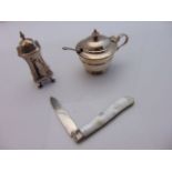 A miscellaneous collection of silver items, various makers, Sheffield & Birmingham, 1857 - 1942,