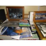 A collection of motor racing ephemera particularly to Ronnie Petersen including magazines and