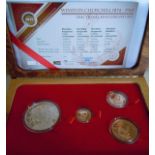 A South African Winston Churchill Fractional Krugerrand Set, 2015, full display case and