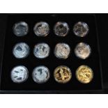 A Collection of eleven Sterling Silver Memories of Wartime Britain Commemorative Strike Proof Coins,