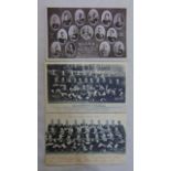 Three postcards showing Wales/New Zealand at Cardiff, December 16th 1905, South African Rugby Team