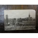 Three Edwardian postcard albums containing European views particularly mountain landscapes in the