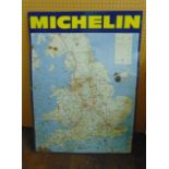 A printed tin Michelin road map of the British Isles, 1972 edition