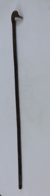 A one piece walking stick, the handle carved in the form of a ducks head with inquisitive expression - Image 3 of 4