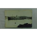 48 postcards showing passenger steamers, paddle boat, etc