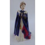 A Royal Worcester figure of Queen Elizabeth II to commemorate the 2002 Golden Jubilee, modelled by