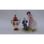 A contemporary Royal Worcester group, Age of Romance Series, With Love limited edition 500, number