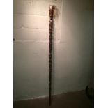 A Sumatra Staff, Possibly With Buffalo Hair To bid live please visit www.yeovilauctionrooms.com