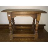 Antique Oak Joint Stool To bid live please visit www.yeovilauctionrooms.com