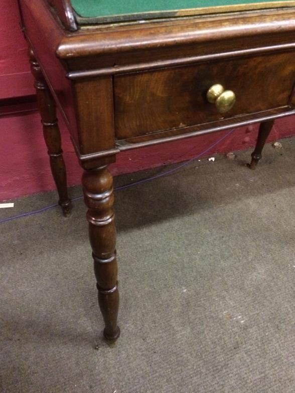 19thC French Walnut 2 Draw Desk To bid live please visit www.yeovilauctionrooms.com - Image 2 of 2