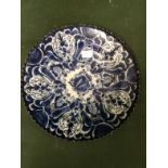 Small 18thC DELFT Plate 25 cms diameter To bid live please visit www.yeovilauctionrooms.com