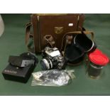 Vintage Zeiss Camera And Accessories To Include Coral Zeiss Lenses To bid live please visit www.