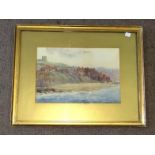 Framed Possibly Late Victorian Newlyn School Of Art Water Colour Of St. Ives Bay To bid live