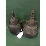 Two Kuba Wooden Vessels To bid live please visit www.yeovilauctionrooms.com