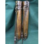 A Rare Pair Of WW1 Leather Telescope Cases To bid live please visit www.yeovilauctionrooms.com