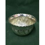 Hallmarked Silver Victorian Bowl  8.5 diam x 5h To bid live please visit www.yeovilauctionrooms.com