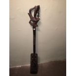 A Decorative Dayak Paddle To bid live please visit www.yeovilauctionrooms.com
