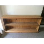 Pine Book Case,  76 high x 156 wide 18.5 deep To bid live please visit www.yeovilauctionrooms.com