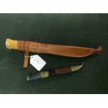 A Finnish Hunting Knife Along With A Small Eastern Europe Knife To bid live please visit www.