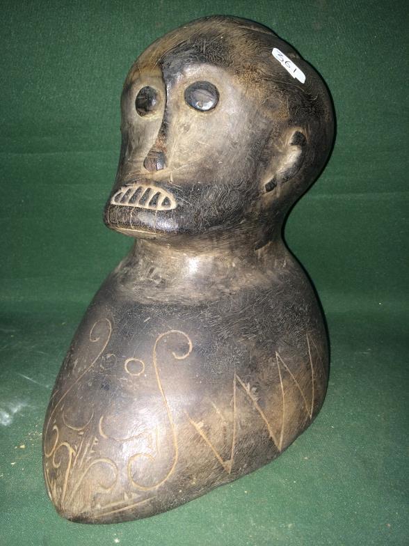 A Dayak Skull Of Ironwood To bid live please visit www.yeovilauctionrooms.com - Image 2 of 3