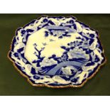 Blue and White Plate To bid live please visit www.yeovilauctionrooms.com