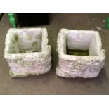 Pair Of Garden Planters To bid live please visit www.yeovilauctionrooms.com