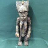 Rare And Unusual Fang Tribal Statue To bid live please visit www.yeovilauctionrooms.com