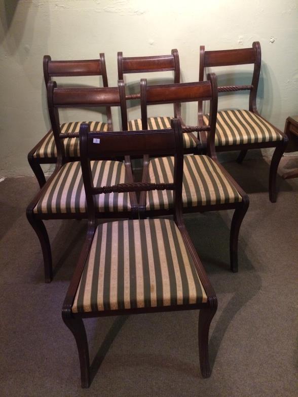 Six Regency Style Chairs To bid live please visit www.yeovilauctionrooms.com