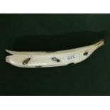 Stunning Japanese Ivory Carved Shibyama In The Form Of A Banana To bid live please visit www.