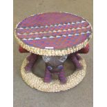 Cameroon Beaded Table To bid live please visit www.yeovilauctionrooms.com